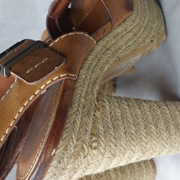 MIA platform faux leather burlap heels, 7.5 - Picture 4 of 12